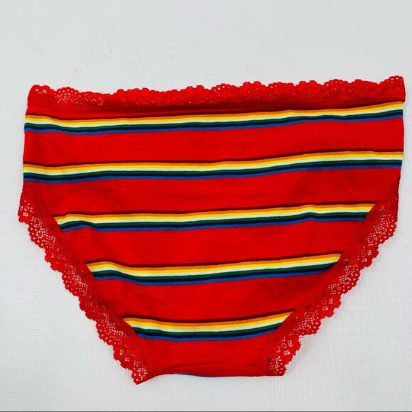 Calvin Klein Pink Lace Bra with Light Blue Thong - Picture 9 of 12